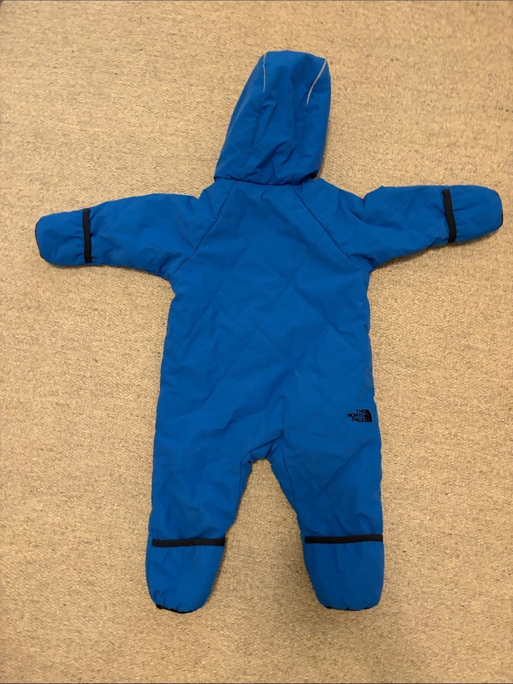 The North Face Bright Blue Insulated Kids One-Piece Footie